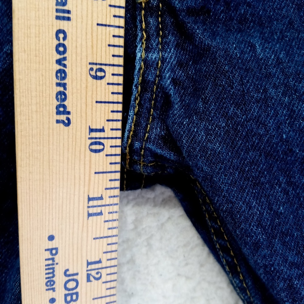 Levi Strauss Co 505 Mens W32 L30 Dark Wash Straight Leg Jeans - Picture 3 of 9